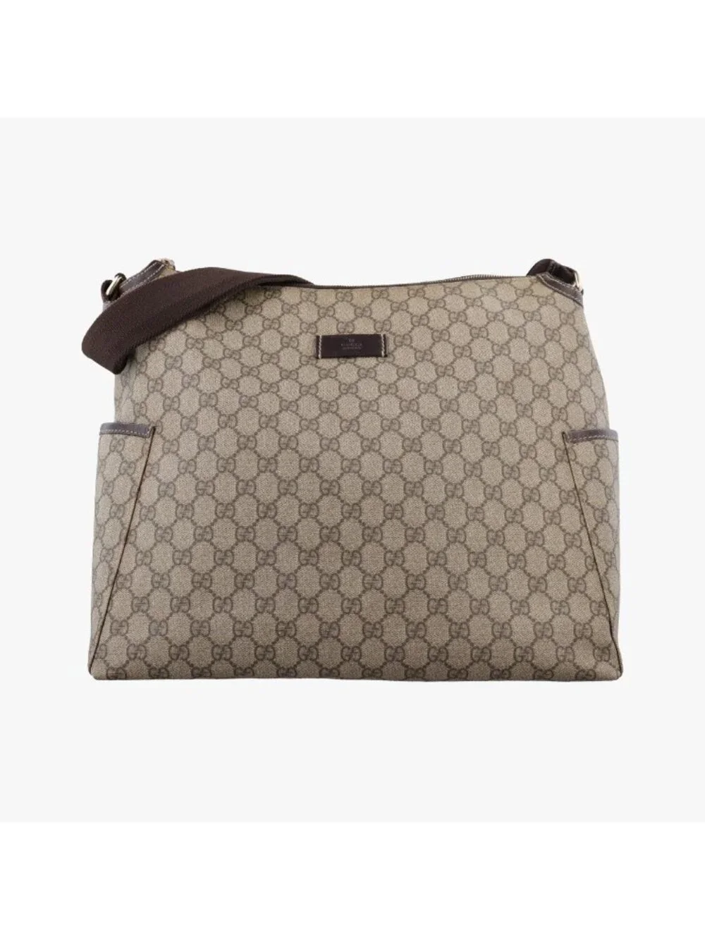 Gucci GG Plus Supreme Khaki Canvas Tote
